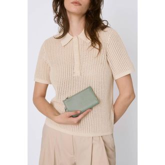 The Sak Encino Leather Card Wallet in Meadow at Nordstrom