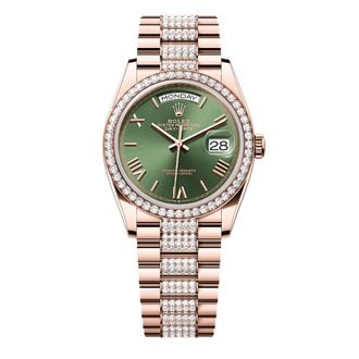 Rolex Day Date Automatic Chronometer Diamond Watch M128345RBR-0086