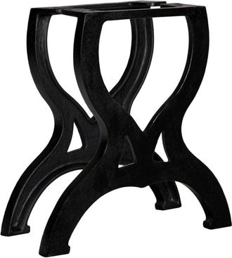vidaXL Coffee Table Legs 2 pcs X-Frame Cast Iron Vidaxl