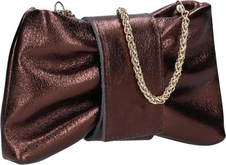 Notre-V Tassen, Dames, Bruin, ONE Size, Leer, Bowi Schoudertas