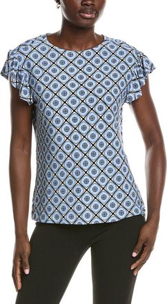 Jones New York Jersey Flutter Top