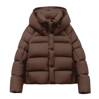 Generic Puffer Jacket Women Lightweight Quilted Jackets Padded Parka Jacket Womens Casual with 2 Zip Pockets Elegant, Ladies Warm Winter Padded Coats for Outd