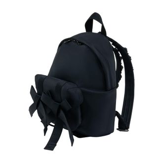 Simone Rocha Bow-Front Nylon Backpack - Black