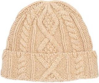 Faherty Chunky Cable Beanie in Oatmeal Hthr at Nordstrom Rack
