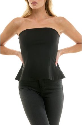 Socialite Peplum Tube Top in Black at Nordstrom Rack, Size X-Large