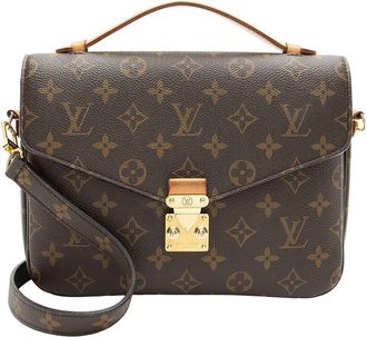 Louis Vuitton Brown Monogram Canvas Pochette Metis (Authentic Pre-Loved)