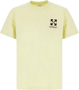 Off-white Arrow Logo T-Shirt - Heren - T-shirts - Groen - S - Katoen - Tops
