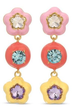 Eye Candy Los Angeles Nicole CZ Pop Drop Earrings in Gold at Nordstrom Rack