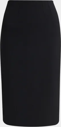 Dolce & Gabbana Double Crepe Sheath Midi Skirt