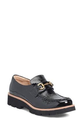 S&ouml;fft Prewitt Horsebit Loafer in Black Patent at Nordstrom Rack, Size 6.5