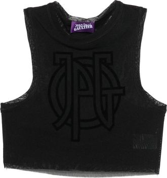 Jean Paul Gaultier Logo-detail Cropped Top