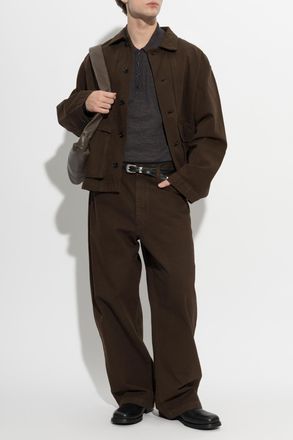 Christophe Lemaire Loose-fit Trousers, Mens, Brown