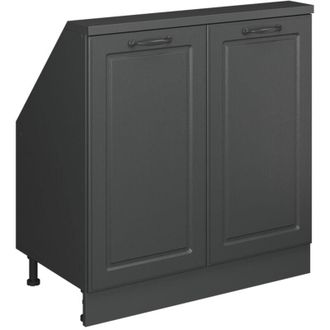 Vicco Mobile sottotetto Rion, Casa di campagna antracite/antracite, con 2 porte, Vicco
