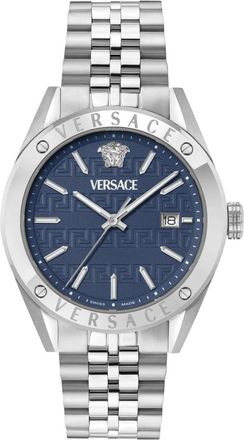 Versace Horloges - Heren - Horloges - Blauw - ONE Size - Accessoires