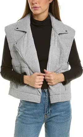 Herno Metallic Cropped Vest