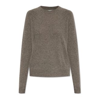 Sams&oslash;e & Sams&oslash;e Cashmere Knitwear, female, Gray, Size: XS Boston O-Neck