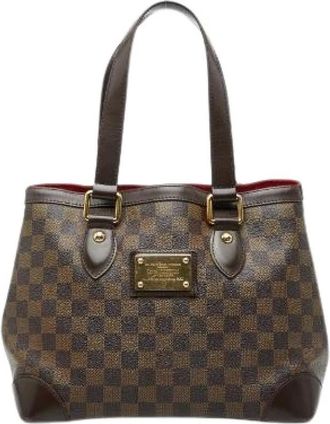 Louis Vuitton Pre-owned Handbags, female, Brown, Size: ONE SIZE Pre-owned Hampstead PM Damier Tote Bag