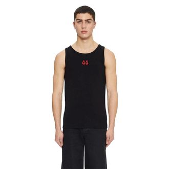 44 Label Group Sleeveless Tops, male, Black, Size: XS Classic Sleeveless