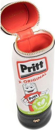Anya Hindmarch Leather Cylindrical Pouch - White