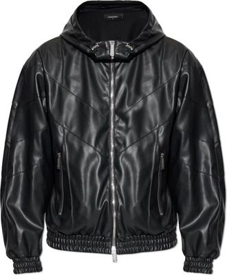 Dsquared2 Eco Leren Jas - Heren - Zomerjassen - Zwart - XL - Leer - Jassen
