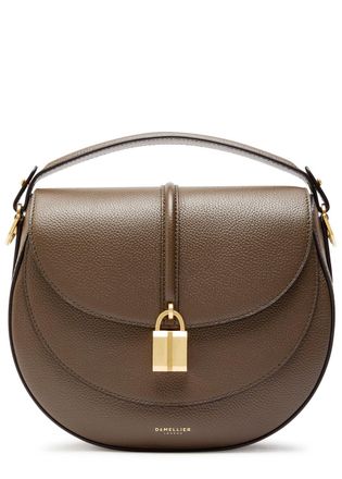 DeMellier Siena Grained Leather Saddle bag - Olive - One Size
