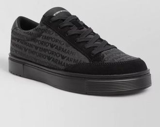 Emporio Armani low sneakers flat sole round toe