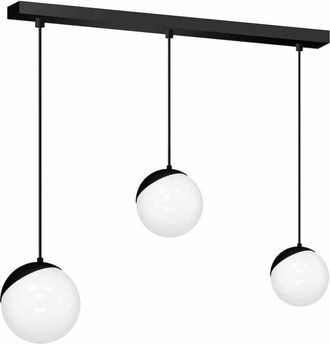 Milagro Lámpara colgante sfera negro 3xE14