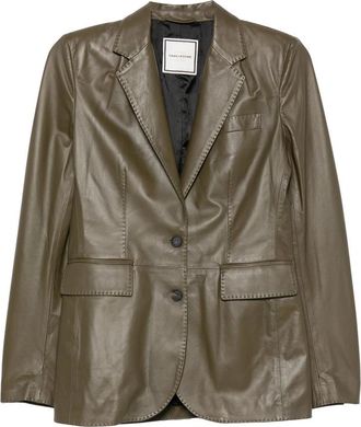 Tagliatore Leather Single-breasted Jacket