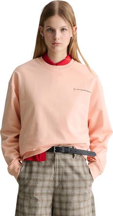 Marc O'Polo Denim Sweatshirt MARC OPOLO DENIM, Damen, Gr. XL, peony pink, Sweatware, Obermaterial: 100% Baumwolle, oversize normal, Rundhals, Rippb&uuml;ndchen, Sweatshirts 