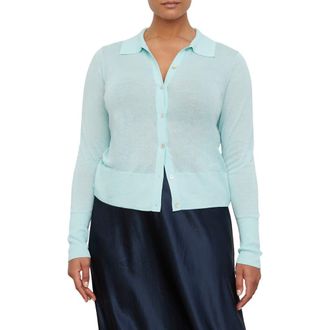 Vince Cotton Cardigan in Seafoam at Nordstrom Rack, Size 2X