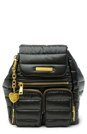 Think Royln Legend Quilted Backpack in Pearl Black at Nordstrom