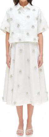 SIMKHAI Cosmo Camp Shirt In White