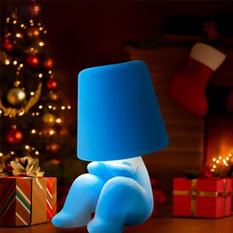OEM L&aacute;mpara De Mesa Moderna Para J&oacute;venes: Bonita Luz Recargable Para Ni&ntilde;os Y Adolescentes - Regalo Ideal Para Cumplea&ntilde;os, Navidad, Halloween Y Pascua (azu