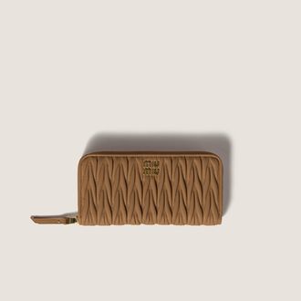 Miu Miu Large matelass&eacute; nappa leather wallet