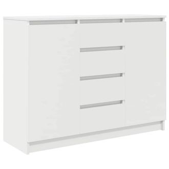Berkfield Home Sideboard with Drawers White 100.5x35x76 cm Engineered Wood