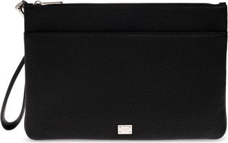 Dolce & Gabbana Necessaire in Pelle di Vitello - - Accessories - Uomo - Nero - ONE SIZE