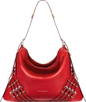 Givenchy Rode Schoudertas met Uitsnede - Dames - Schoudertassen - Rood - ONE Size - Leer - Tassen