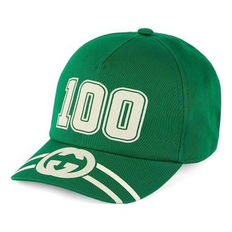 Gucci 100 Baseball Velcro Strap Cap Green 6730814HAKR3666