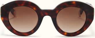 Furla Sunglasses Havana Brown Acetate Woman