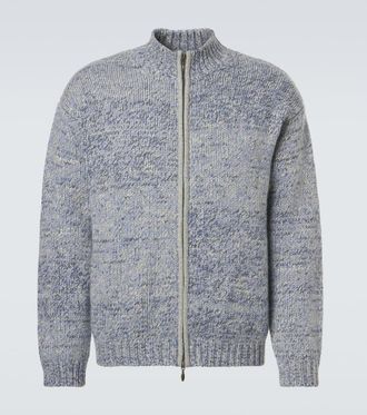 Le Kasha Lamdu cashmere zip-up cardigan