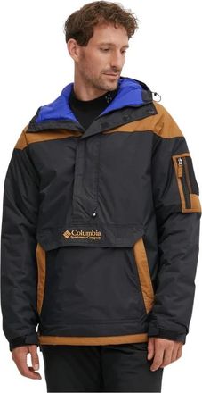 Columbia Challenger II Pullover Anorak - Heren - Ski Jassen - Bruin - S - Leer - Fitness