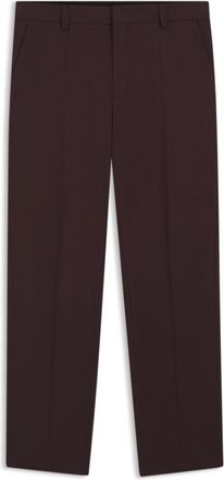HUGO BOSS Modern-fit trousers in wool-blend poplin