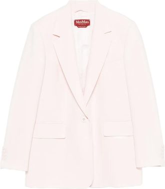 Max Mara Mstbosco pocket blazer - women - Triacetate/Polyester/Acetate/Polyester - 42 - Pink
