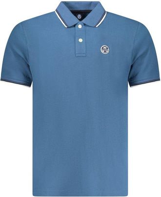 North Sails Blu Katoenen Polo voor Heren