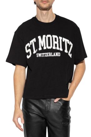 Bally Mens St. Moritz Graphic T-Shirt In Black