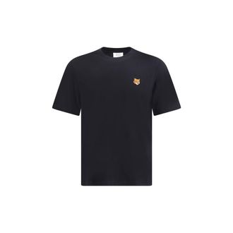 Maison Kitsun&eacute; Zwarte Katoenen T-shirt
