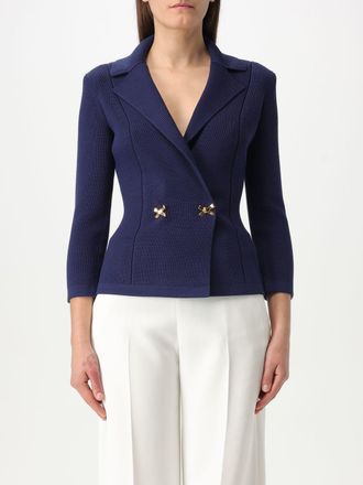 アウターその他 ELISABETTA FRANCHI Woman Blazer Indigo GI073 828 ELISABETTA FRANCHI: Blazer woman - Indigo | Elisabetta
