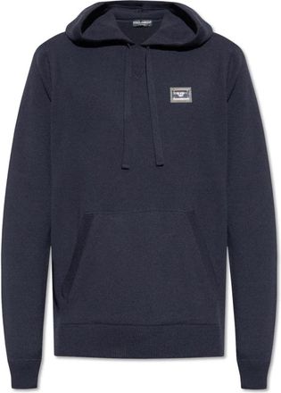 Dolce & Gabbana Wollen trui - Heren - Ronde hals truien - Blauw - S - Wol - Truien & Vesten