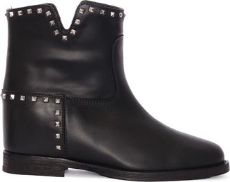 Via Roma 15 Tronc Spacco - Dames - Cowboylaarzen - Zwart - 37 EU - Leer - Schoenen