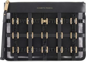 Elisabetta Franchi Clutch Bag - Dames - Clutches - Zwart - ONE Size - Tassen
